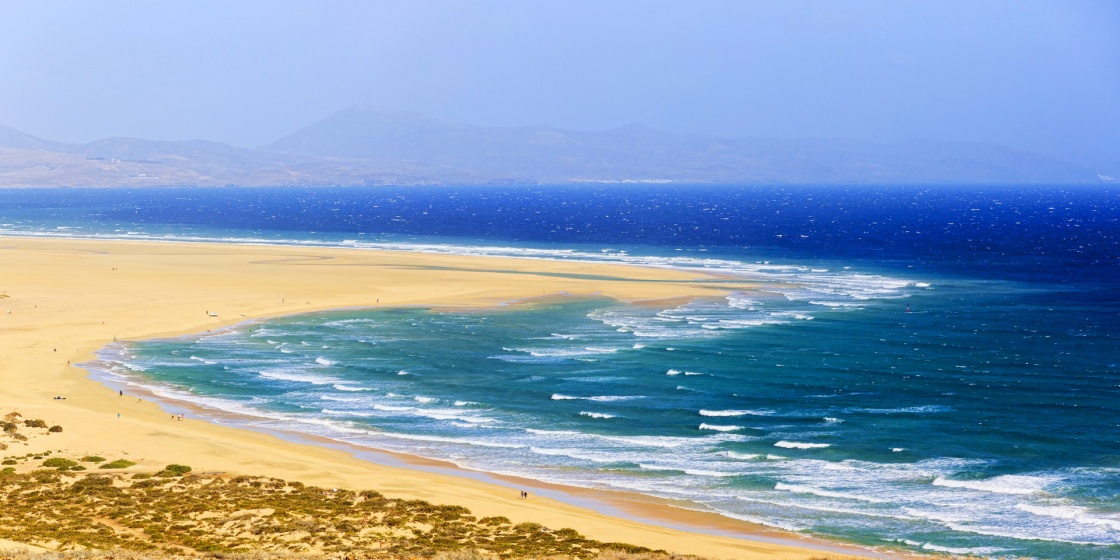 Sotavento Beach in Fuerteventura, Canary Islands, Spain